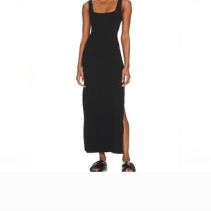 L*Space Mara Midi Dress in Black Size Small Cutout Sleeveless NWT